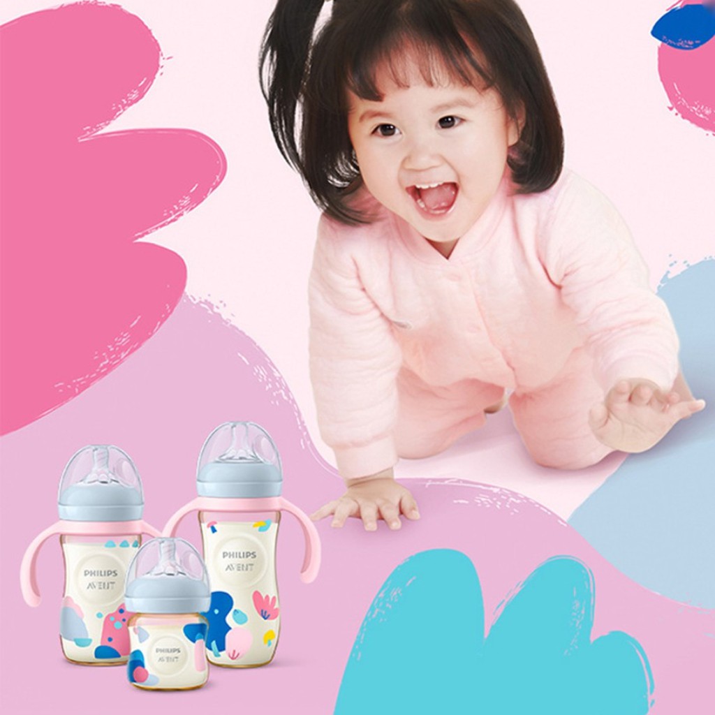 Bình sữa Avent Natural PPSU 125ml 260ml 330ml (Được chọn núm)