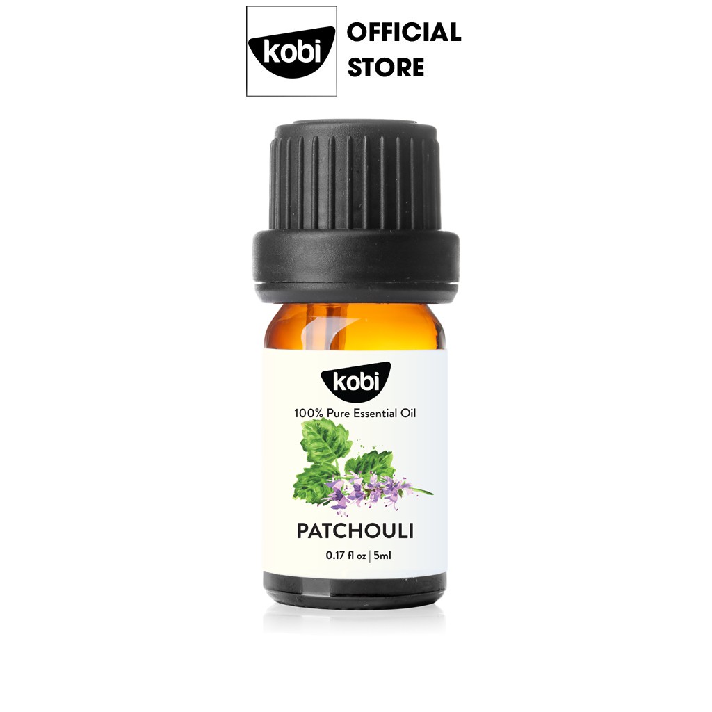 Tinh dầu Hoắc Hương Kobi Patchouli essential oil giúp thư giãn, giảm stress hiệu quả - 5ml