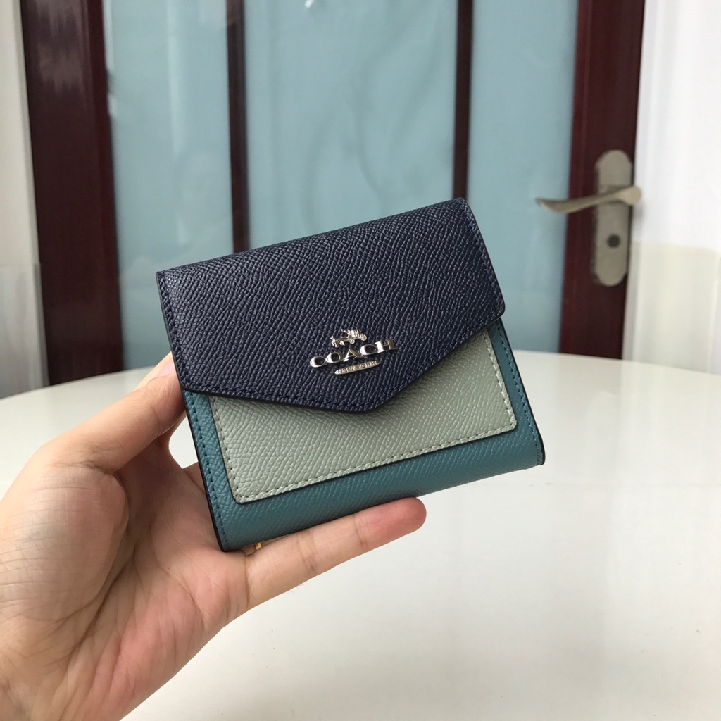 Ví nữ có dây kéo bằng da PU mới của COACH / 27252