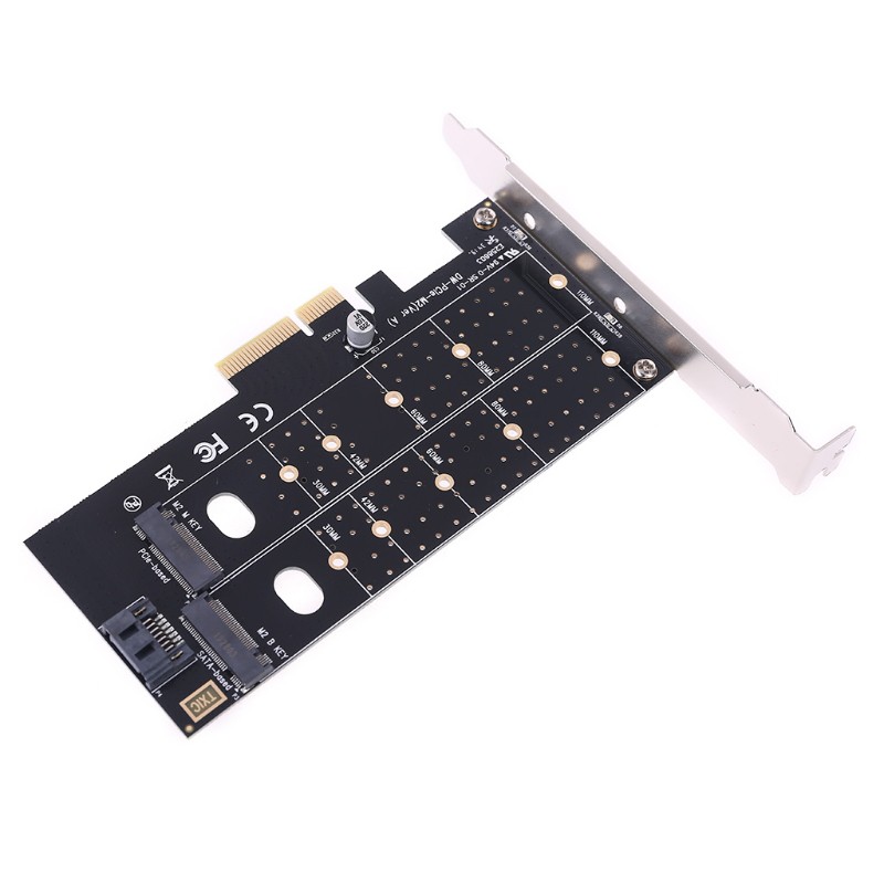 SATA Card Chuyển Đổi Pcie Sang M2 M.2 Dual Nvme Ssd Ngff