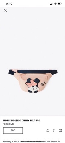 Túi đeo chép Mickey Zara