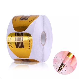 Cuộn 500 miếng form giấy nối móng-ĐỒ NAIL VIỆT