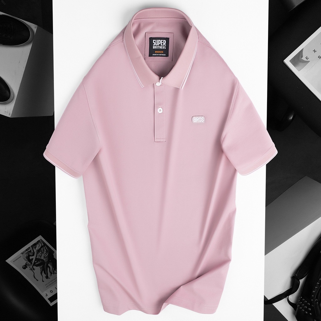 Áo polo nam super bros hàng chính hãng xịn đẹp, form slim fit vừa người, chất vải cá sấu cotton cvc cao cấp, thoáng mát