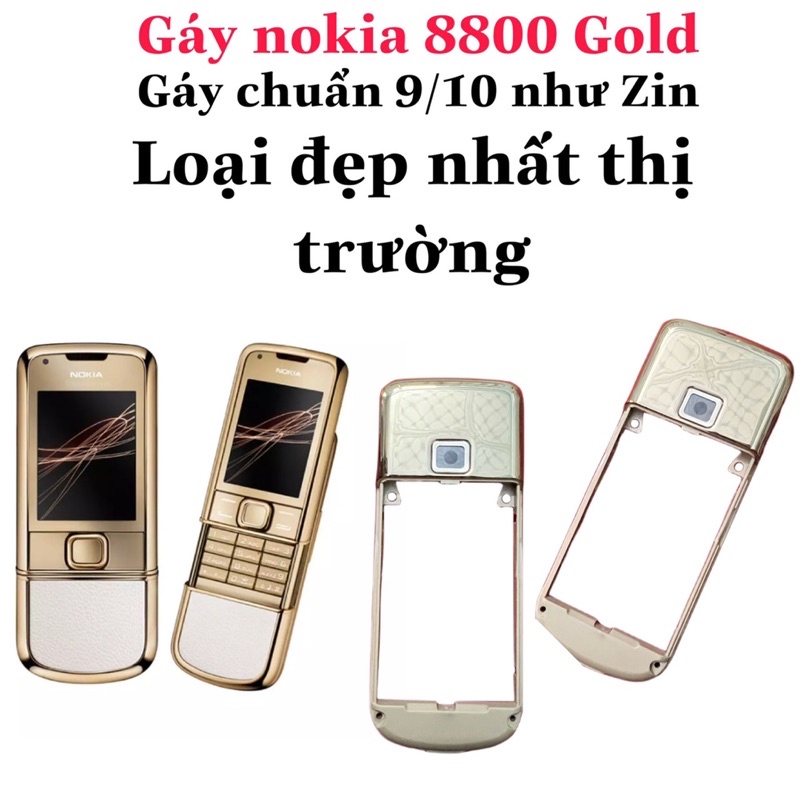 ✅Gáy điện thoại nokia 8800 gold si giả zin