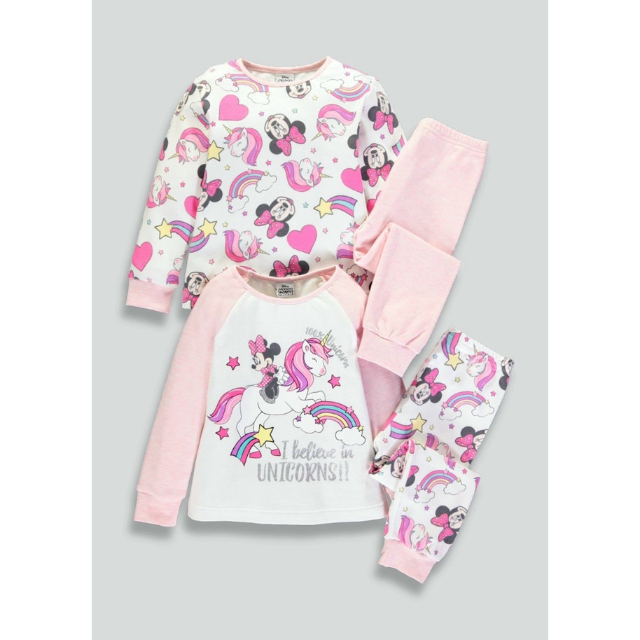 Set 2 Bộ Dài Tay Mickey Pony Hình In Sắc Nét Cho Bé Gái  - Jumping Beans Official Store