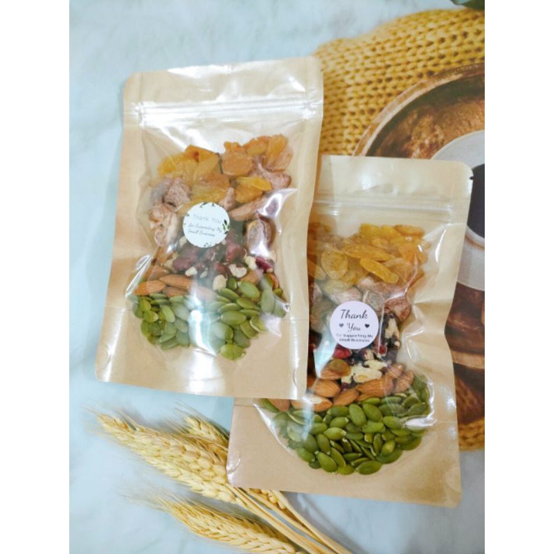 MIX 5 LOẠI HẠT 100GR (óc chó đỏ, hạt điều, nho khô, bí xanh, hạnh nhân) | BigBuy360 - bigbuy360.vn