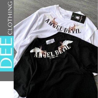 Áo thun Cao Cấp ANGEL DEVIL áo phông tay lỡ form rộng unisex chất liệu cotton thoáng mát