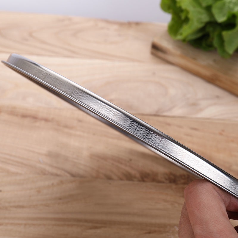 Khay Hấp Bánh Mì / Rau Củ Bằng Thép Không Gỉ Dày Dặn Chống Thấm Nước Nhiều Kích Cỡ Tiện Dụng Cho Nhà Bếp