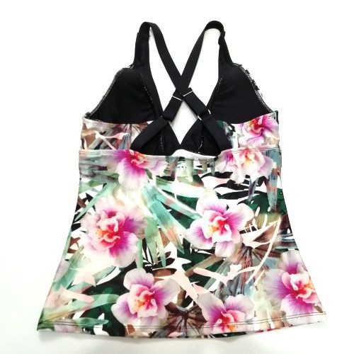 Đồ bơi nữ Next hai dây chéo sau cup ngực viền đen in hoa NE10248 ( TH8927 ) | BigBuy360 - bigbuy360.vn