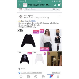Trả order váy áo Zara
