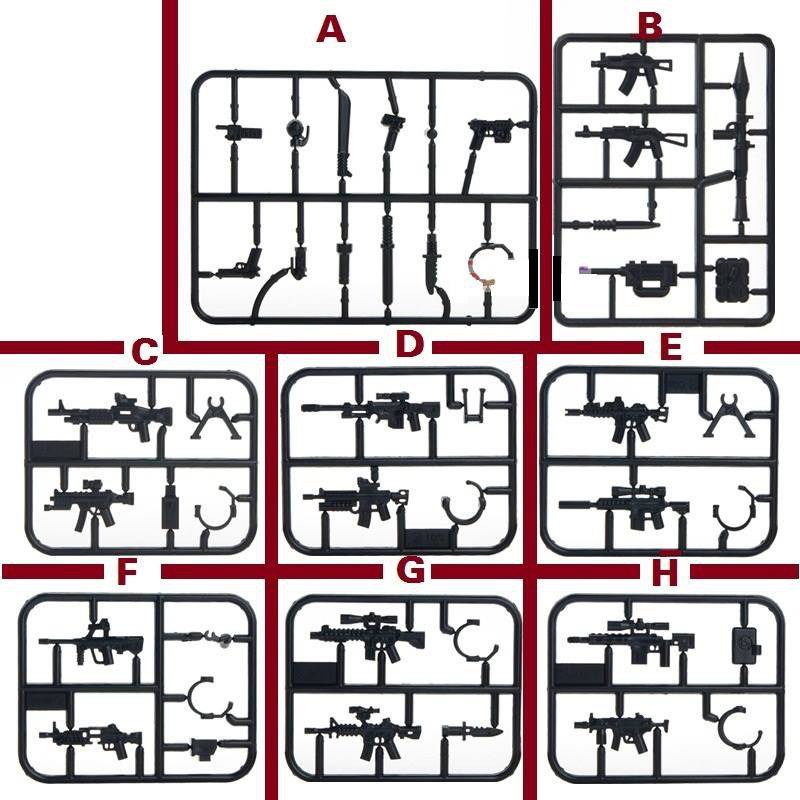 Lego Army Minifigures Phụ kiện Vỉ trang bị lính các loại Cool Craft