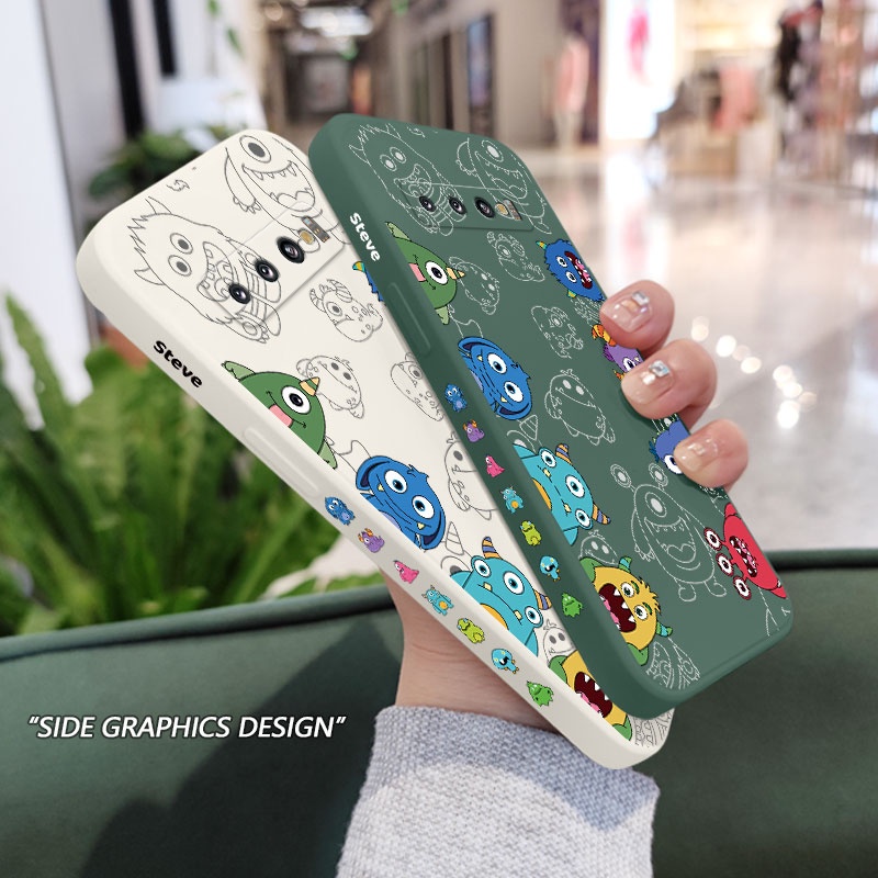 Ốp Điện Thoại Mềm Họa Tiết Quái Vật Sáng Tạo Cho Samsung Galaxy S10 S10E Plus S9 Plus