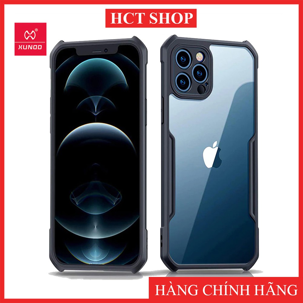 Ốp lưng iPhone 11/11Pro/11Promax/12/12Pro/12Promax chống sốc chính hãng XUNDD, bảo vệ Camera