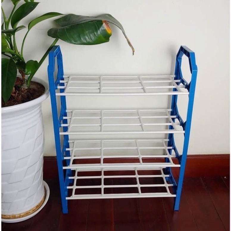 Kệ để giày dép nhôm 4 tầng bên đẹp tiện dụng