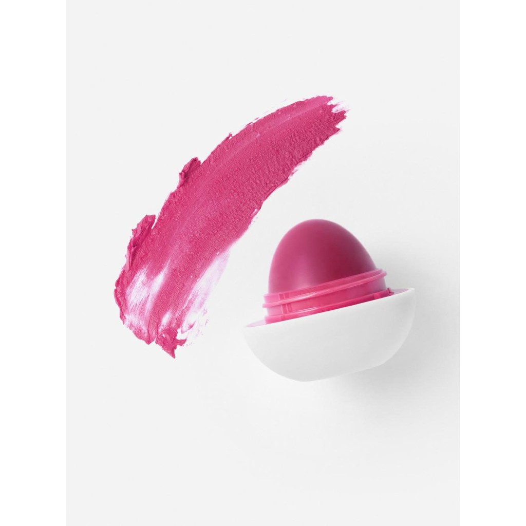 Son màu dưỡng ẩm quả trứng eos Shea + Shade Tinted Lip Balm - Make Mine Magenta 24 Hour Hydration 7g (Mỹ)