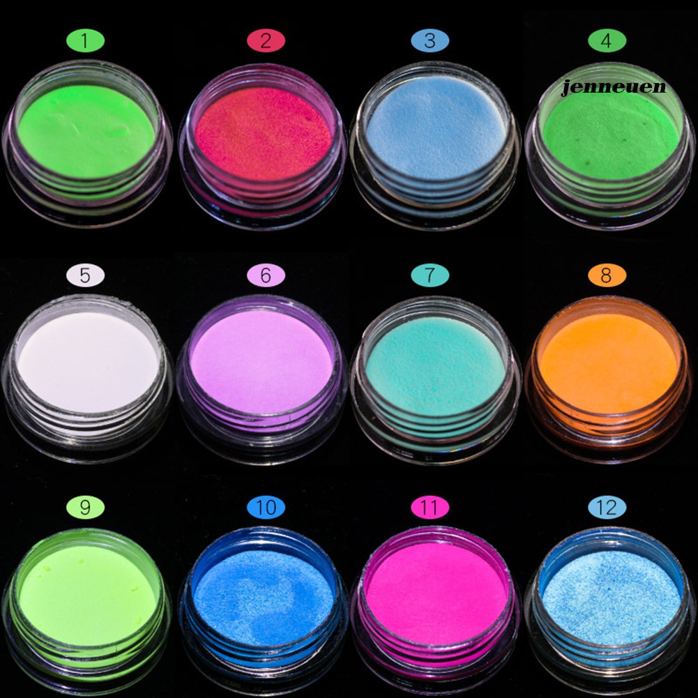 [Hàng mới về] Bột Dạ Quang Nổi Bật 2G Trang Trí Móng Tay Nổi Bật