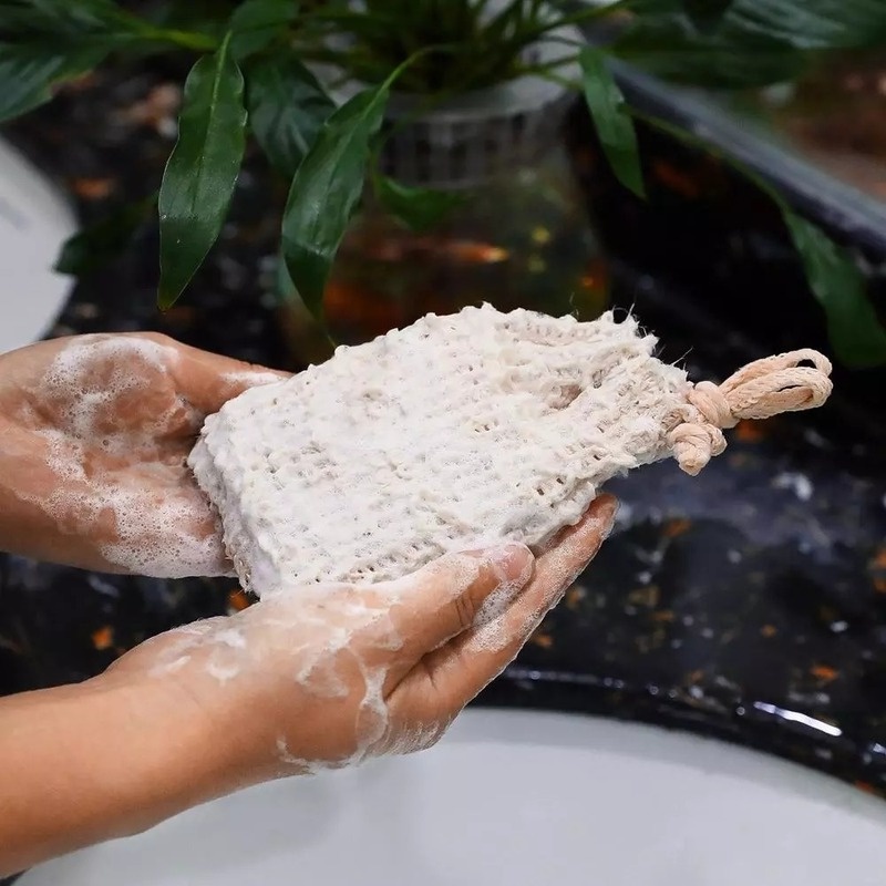 Túi Dây Rút Cotton Lanh Chất Lượng Cao Đựng Xà Phòng / Xà Phòng / Massage Tắm