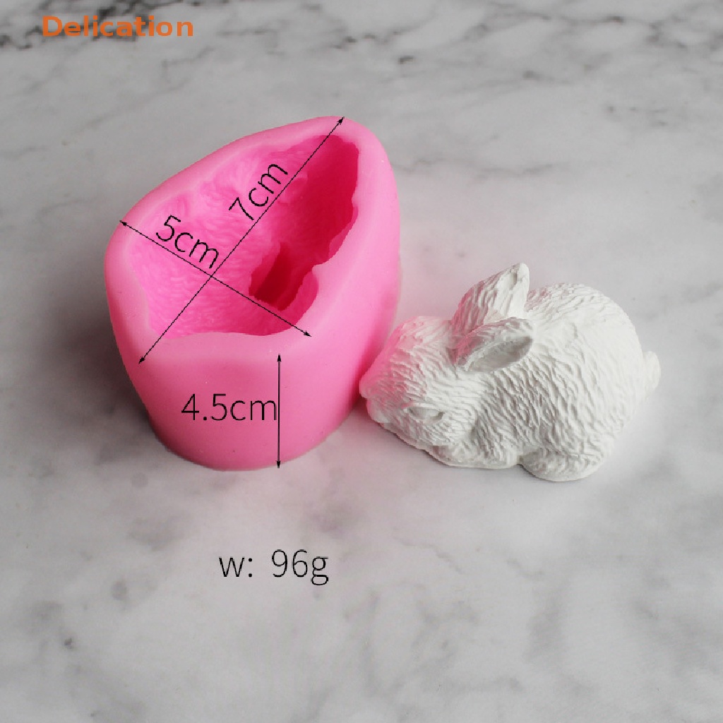 Khuôn Silicone Tạo Hình Làm Bánh Kẹo Hình Thỏ 3D DIY