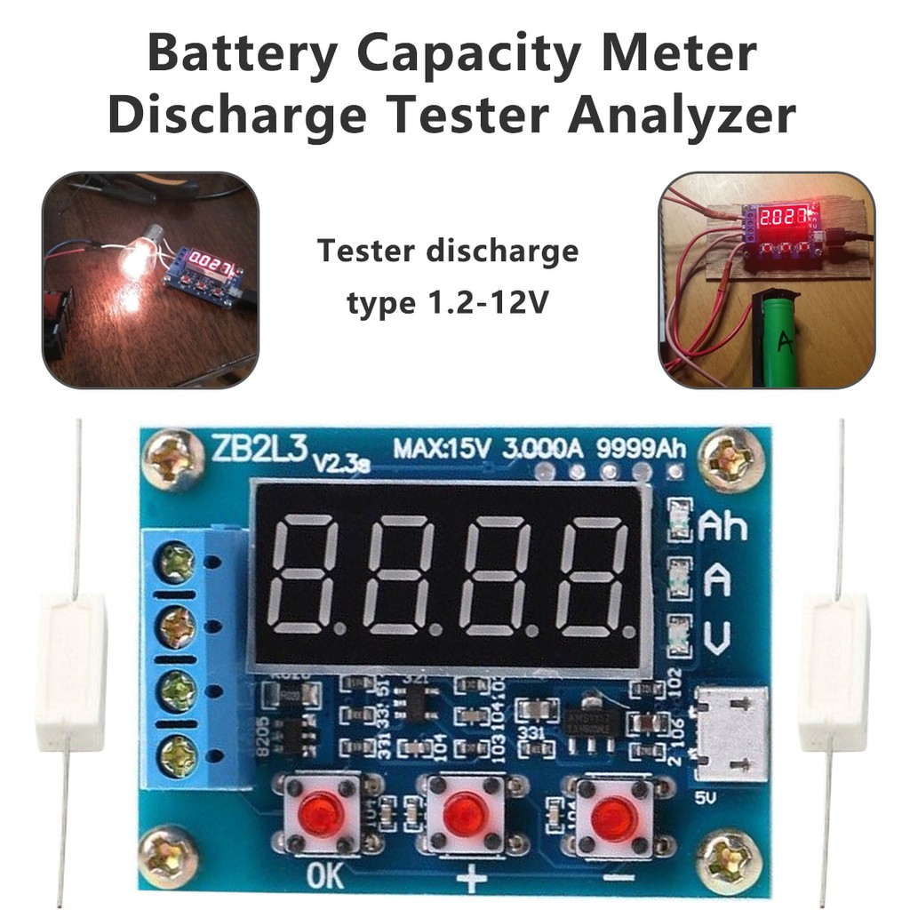 Thiết Bị Kiểm Tra Dung Lượng Pin Ngoài Zb2l3 1.2v 18650