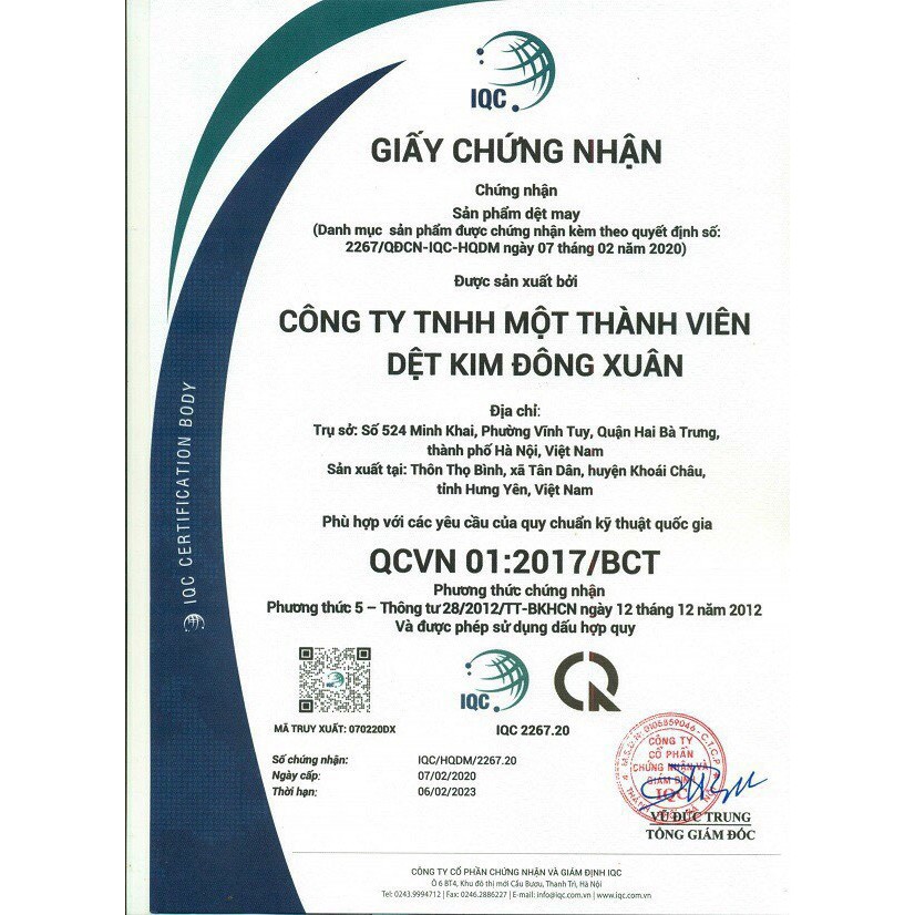 Khẩu trang kháng khuẩn dệt kim ĐÔNG XUÂN