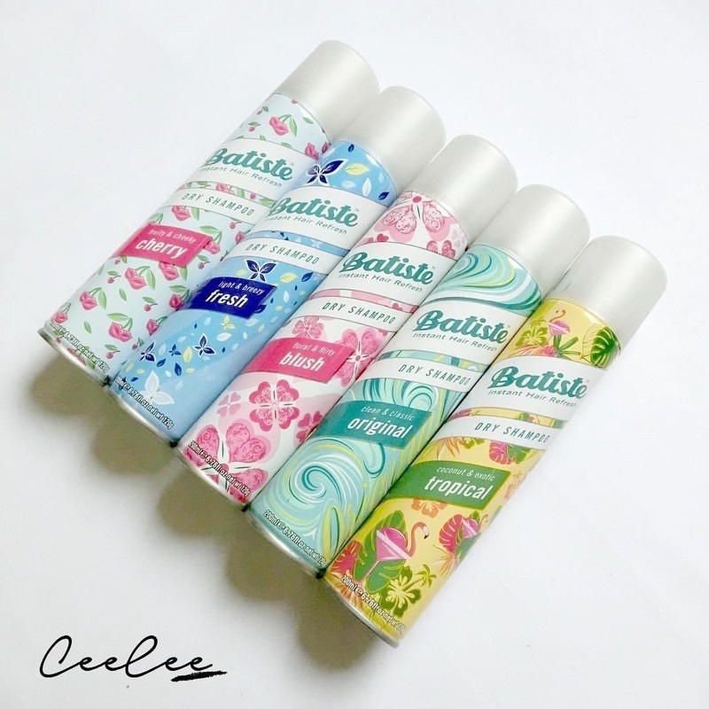 Dầu Gội Khô Batiste Dry Shampoo 200ml Hết Ngứa, Hết Bết Dính Tóc Bồng Bềnh Tức Thì