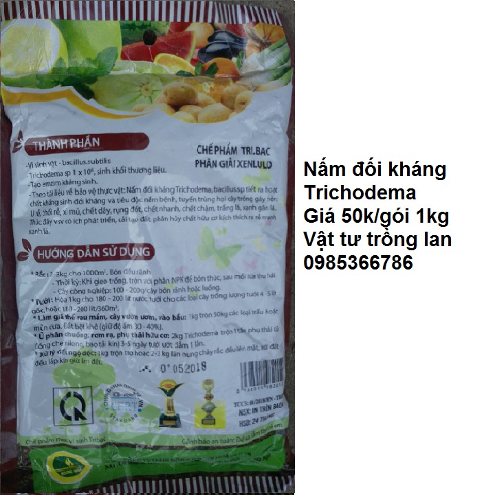 1 cân Nấm đối kháng Trichodema gâm ủ xử lý phân bón cho lan và cây trồng