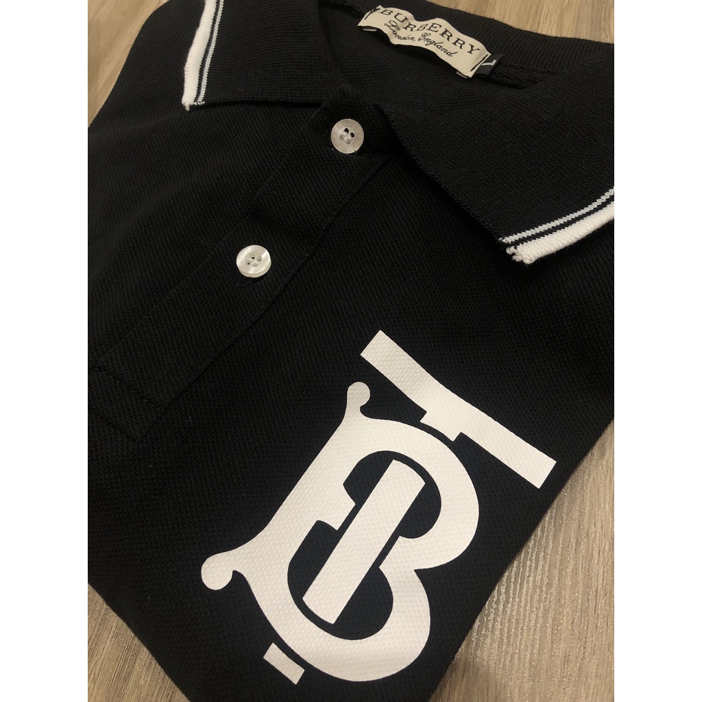 Áo Polo Nam Nữ In Chữ Vải Cá Sấu