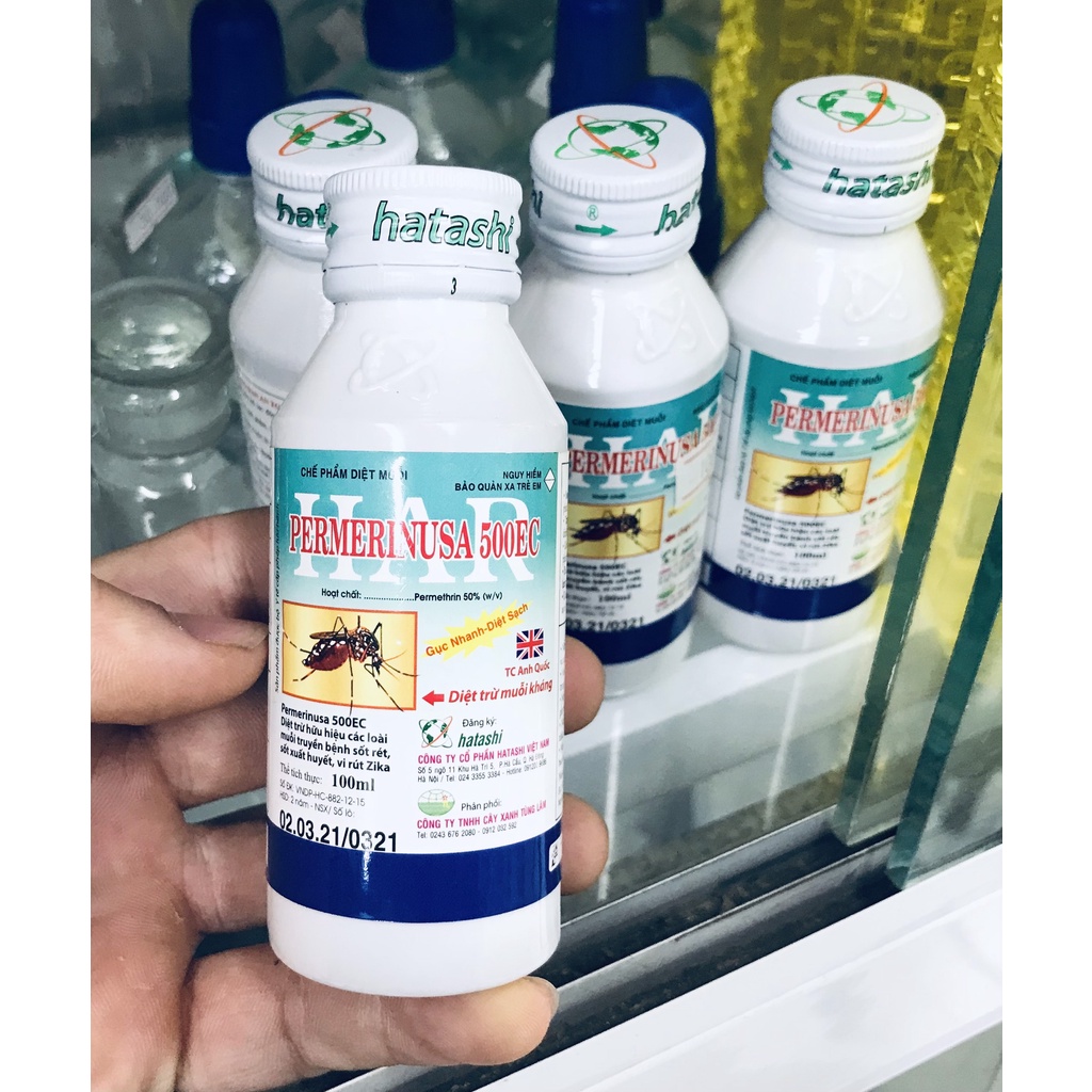 Thuốc diệt muỗi Permethrin 50EC công nghệ ANH QUỐC - 100ml