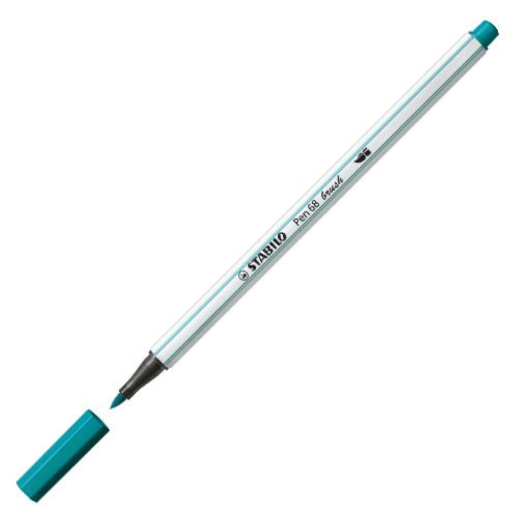 Bút lông brush Stabilo XANH CỔ VỊT PN68BR-51