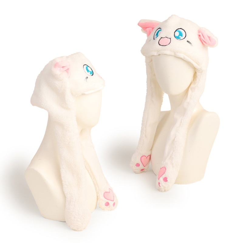 Mũ Polyester Giữ Ấm Tai Mèo Dễ Thương Cho Người Lớn Và Trẻ Em