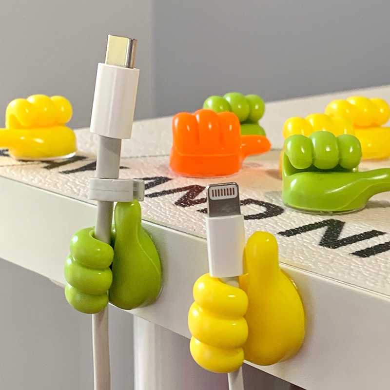 Set 4 Giá Đỡ Kẹp Dây Điện Gắn Tường Đa Năng Tiện Dụng