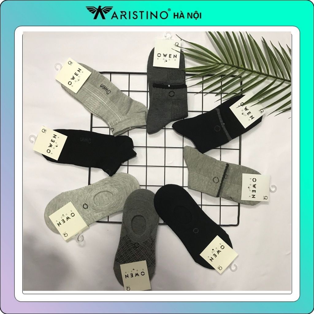 Tất nam OWEN cổ trung - tất hài - TAT03- TAT05- TAT04 không hôi không xù lông thoáng khí