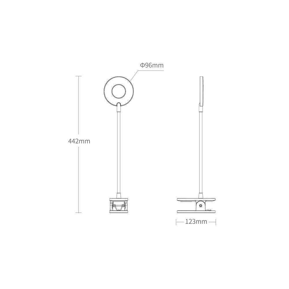 Đèn kẹp bàn tích điện Yeelight LED J1 YLTD10YL 5W bảo vệ mắt cao cấp chính hãng Pin 1500mAh  - Minh Tín Shop