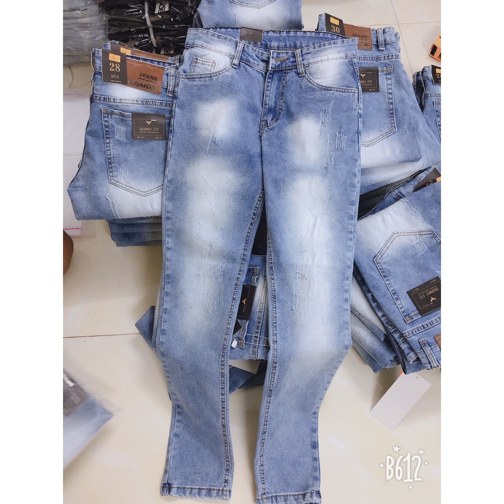 QUẦN JEAN NAM XANH NHẠT 114 POE01