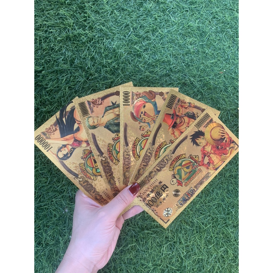 Tiền yên nhật One Piece mạ vàng