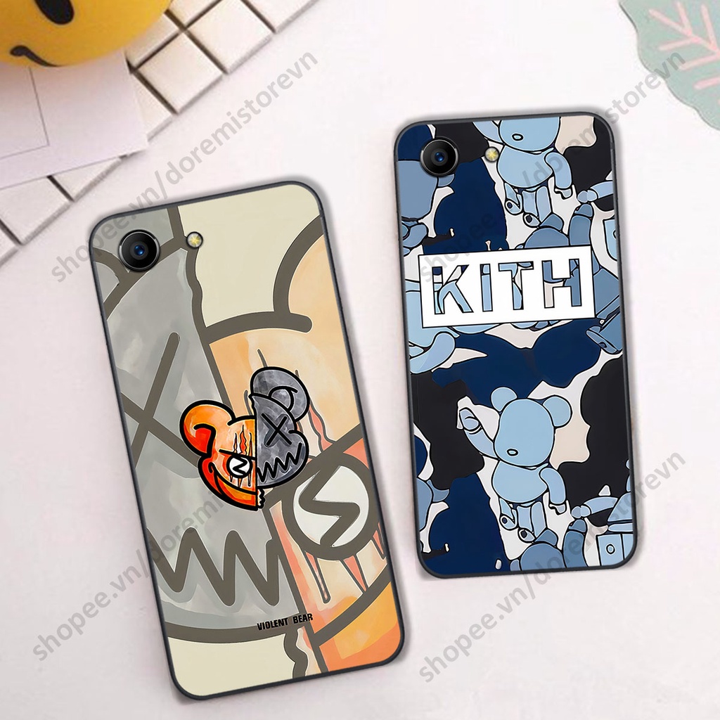 Ốp lưng Oppo F1s / F3 / F3 Lite / F3 Plus hình kaws, kith, bear brick nổi 3D phong cách độc đáo