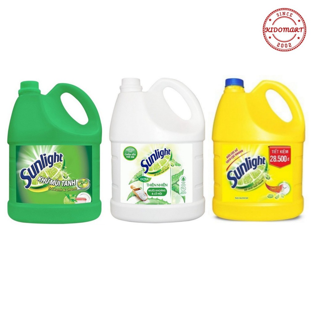 Nước Rửa Chén Sunlight Can 3,6kg / 3,8kg