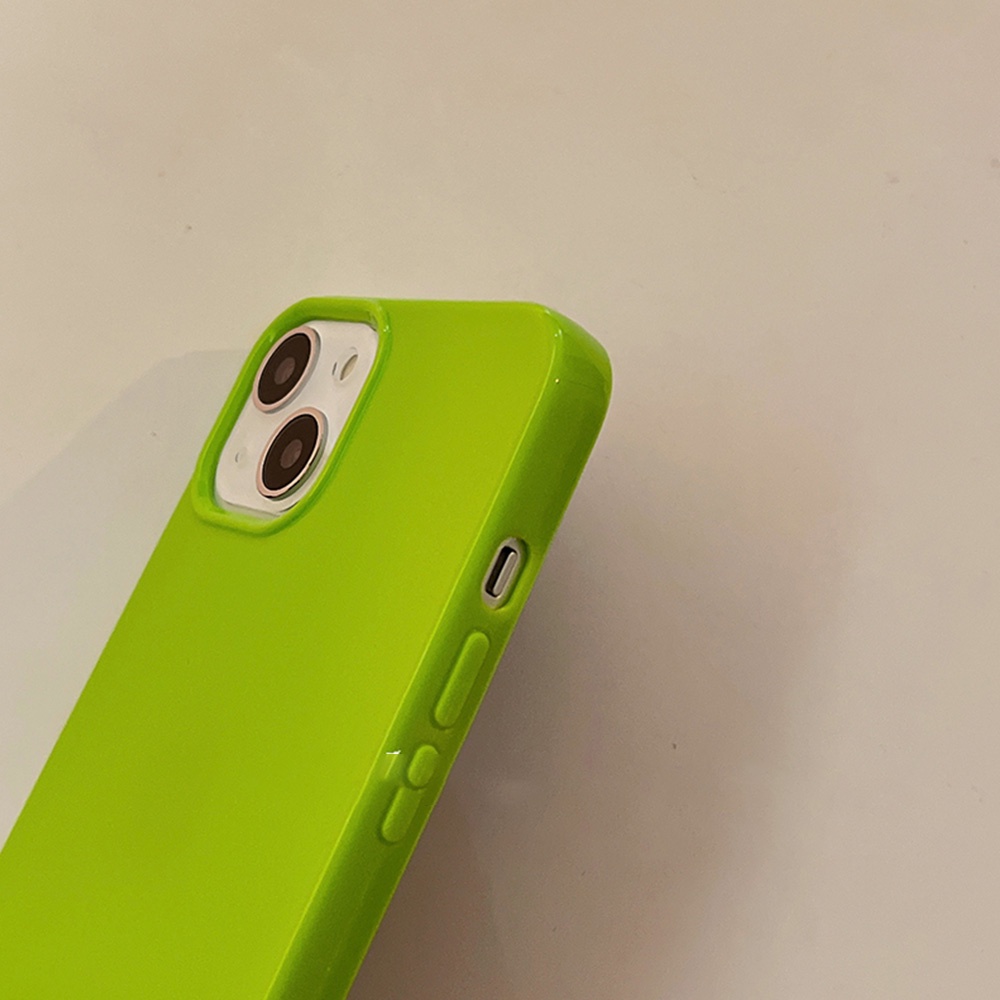 Ốp Điện Thoại Màu Kẹo Thạch Đơn Giản Tương Thích Cho Iphone 11 15 14 Pro Max 12 13Promax X XS XR 7 8Plus Ốp lưng Mềm Chống Bụi Bẩn Bóng