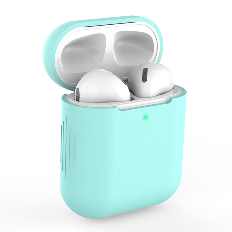 Vỏ bảo vệ hộp đựng tai nghe màu trơn cho Airpods 1 / 2 | BigBuy360 - bigbuy360.vn
