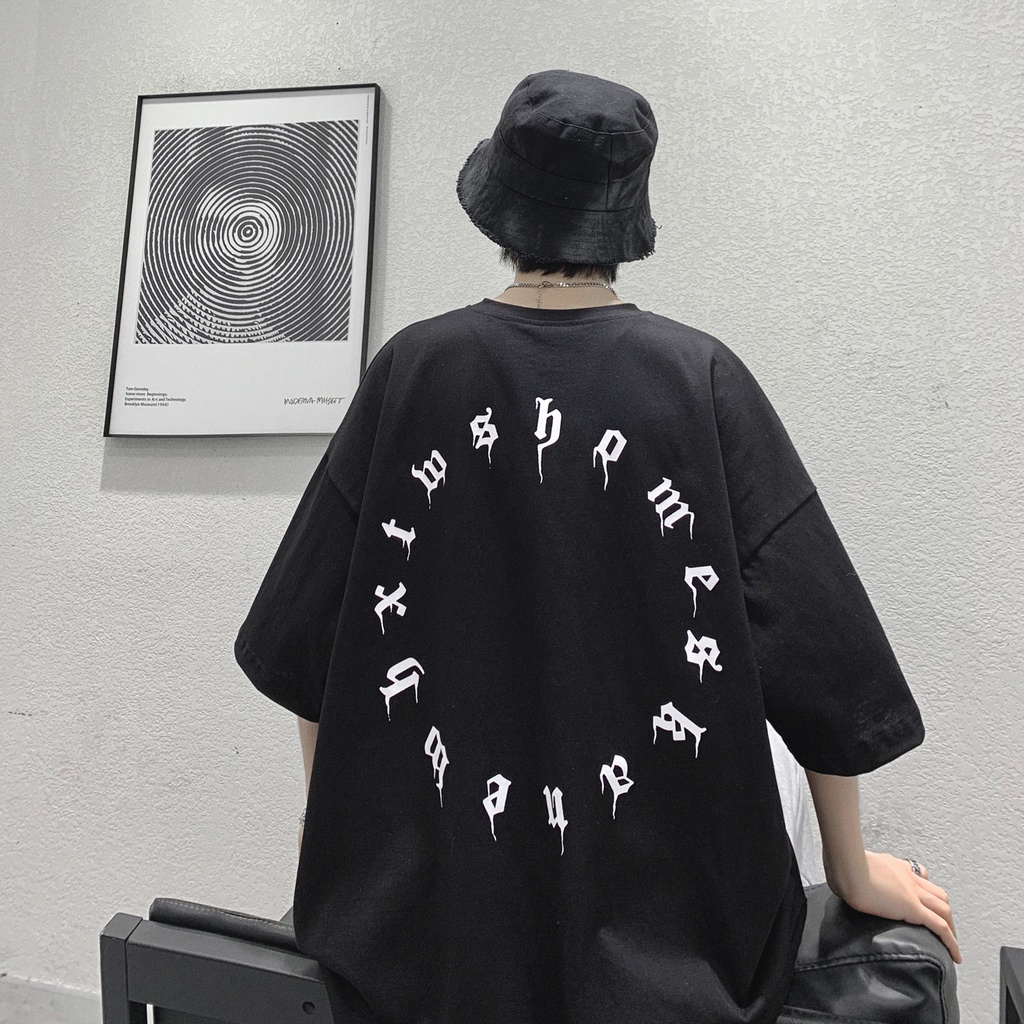 Áo Thun Ngắn Tay Dáng Rộng Thời Trang Mùa Hè Hàn Quốc Dành Cho Nam