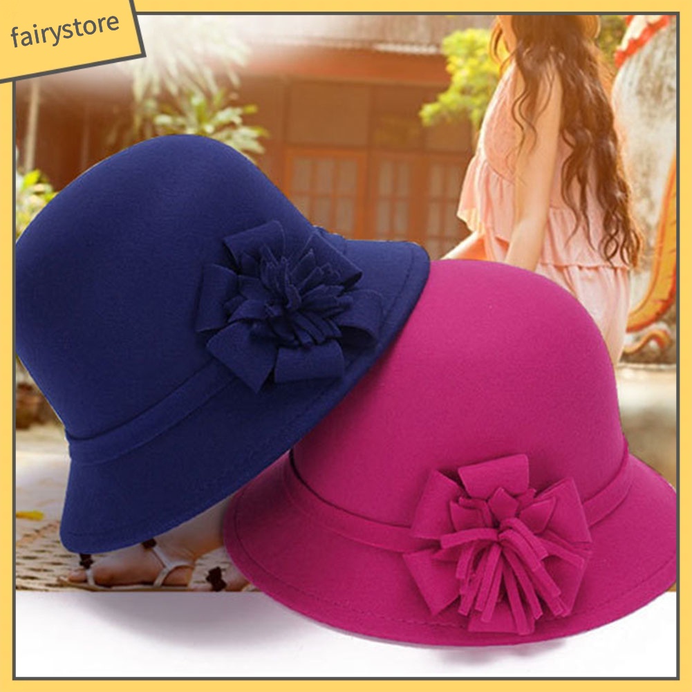 Mũ dáng quả dưa màu trơn phong cách thời trang vintage cho nữ