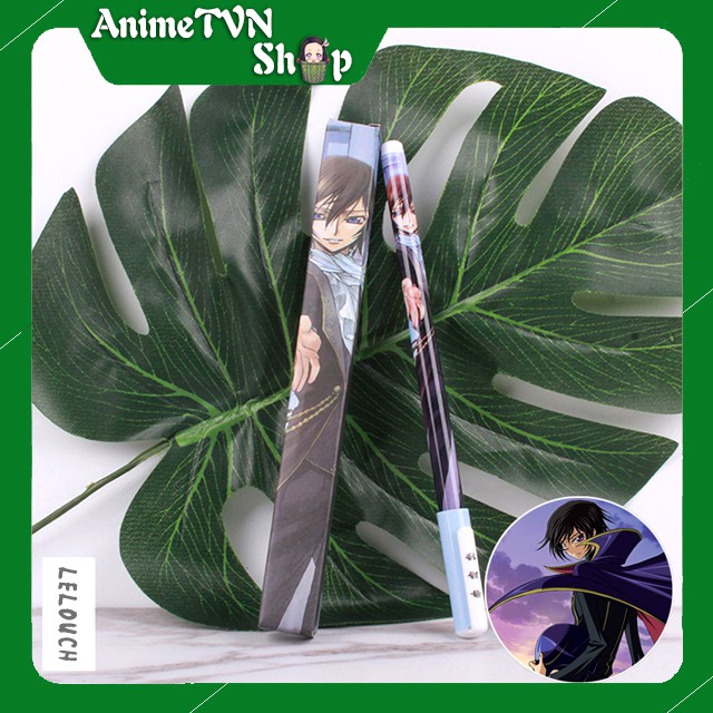 Bút Viết cao cấp Anime Code Geass Hangyaku No Lelouch - Dạ bi mực đen kèm hộp in hình thân bút và hộp