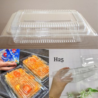 10 Hộp nhựa 20 x 13 x 4.5cm đựng được 800g mã H25 rau mầm, su kem - plastic box