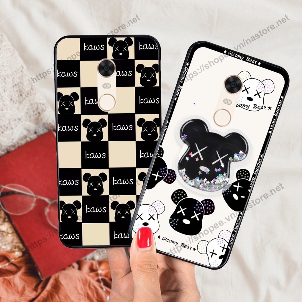 Ốp lưng Xiaomi Redmi Note 3 / Redmi Note 4/ Note 4x / Redmi 5 / Redmi 5 Plus trái tim họa tiết caro, mikey cute