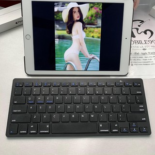 Bàn Phím Không Dây Bluetooth Siêu mỏng - Phím ấn cực nhẹ - Dùng cho Máy Tính Bảng - Điện Thoại - MOBILE999