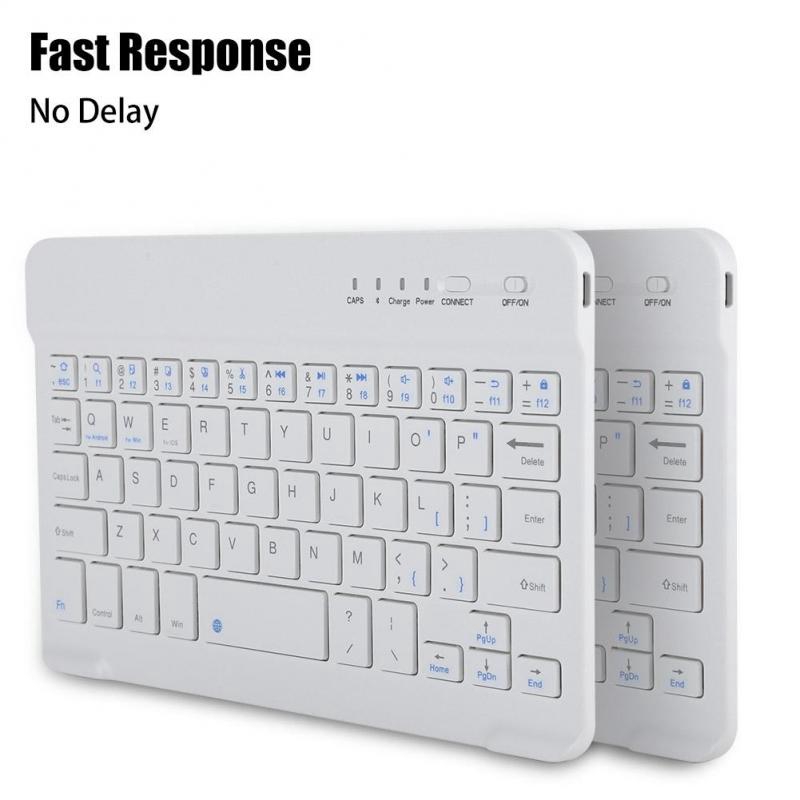 Bàn phím Qianmei 7in siêu mỏng đánh máy mượt mà cho Android / iOS / Windows