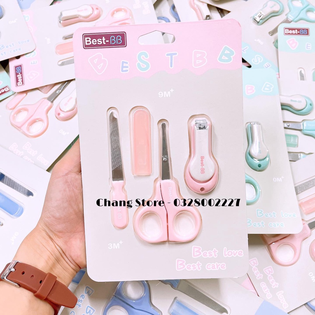 Bộ Bấm Móng Best BB Gồm 3 Món: Kéo cắt móng, Bấm móng, Dũa móng cho bé
