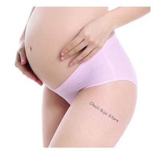 Sét 2 Quần lót bầu cotton cạp chéo Sping túi zip