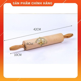 💥💧💥💧 cán lăn bột gỗ/rolling pin có trục xoay 42cm 💥💧