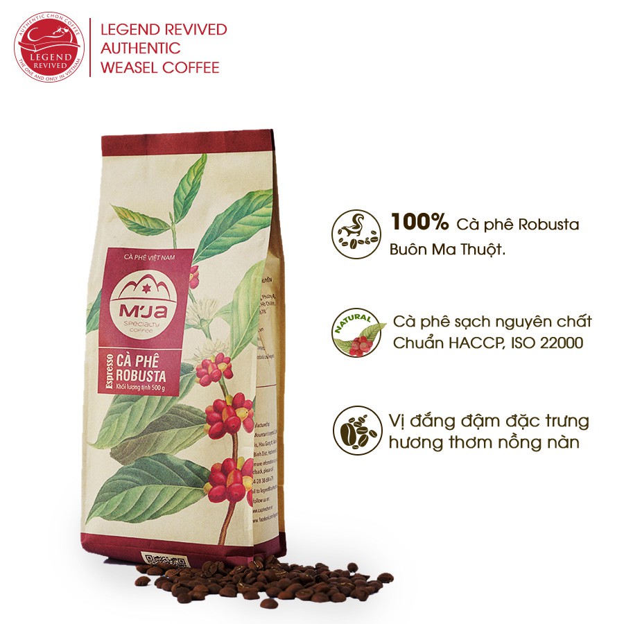 Cà Phê Đặc Sản M’Ja Robusta Túi 500g | BigBuy360 - bigbuy360.vn